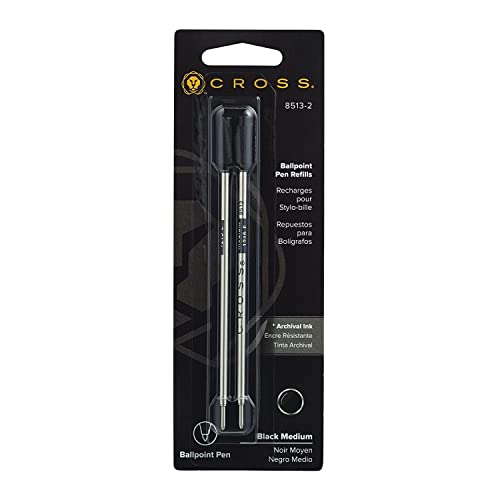 CROSS Ballpoint Pen Refills, Medium Point, Black Ink, 2 Per Pack, 3 Packs Total, #8513-2 - Image 4