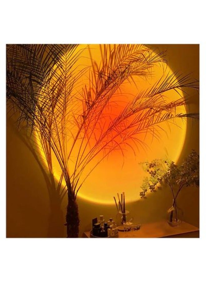 Sunset Projection Lamp,180 Degree Rotation Rainbow Projection Lamp USB Charging Lighting, Romantic Sunset Lamp for Self-Media Light, Romantic Family Atmosphere Light for Adults, Couples, Bedroom - Image 3