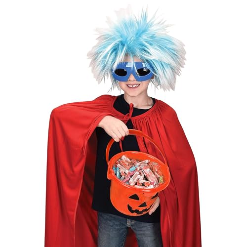 GIFTEXPRESS Light Up Halloween Pumpkin Bucket - Plastic Jack O Lantern w/Glow in The Dark Handles & 3 LED Lights - Trick Or Treat Candy Basket & Cauldron Decoration Pail for Kids - Image 4