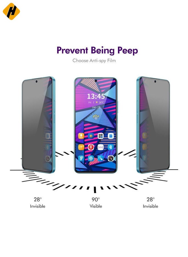 HuHa Screen Protector For Honor 400 Global ENKAY Hat-Prince 28 Degree Anti-peeping Privacy Silk Print Tempered Glass Film - Image 2