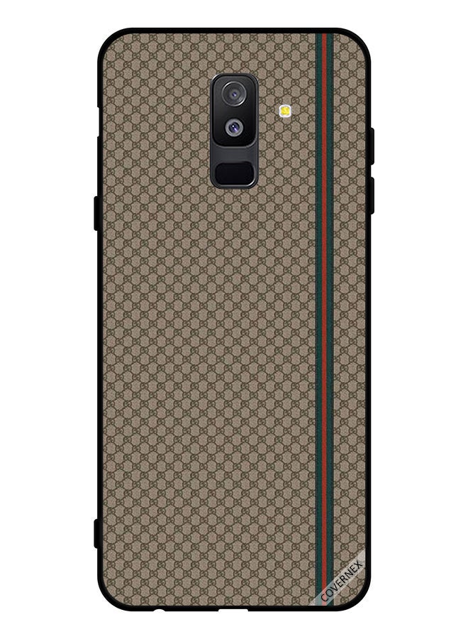 Covernex Protective Case Cover For Samsung Galaxy A6 Plus (2018) & Strips On Pattern - Image 1