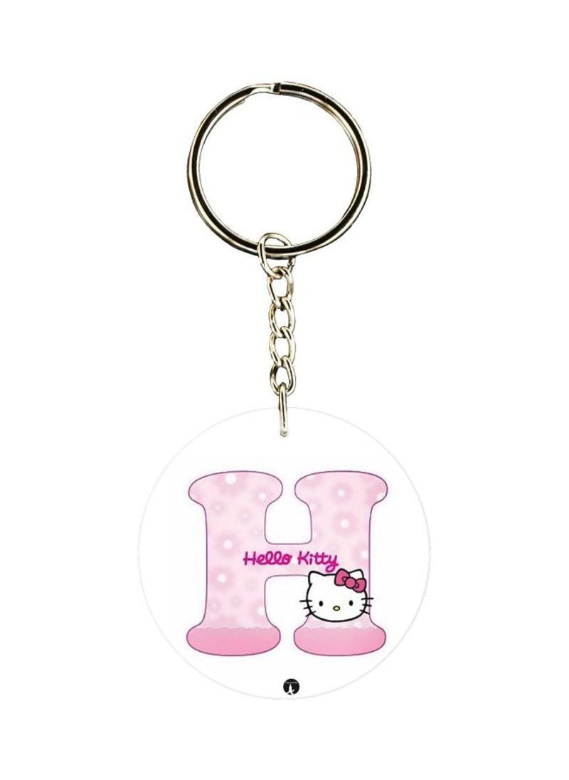 RKN - Hello Kitty Letter H Printed Keychain - Image 1
