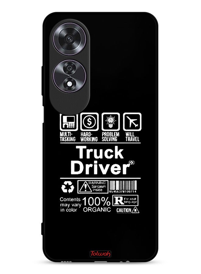 Tolwak Oppo A60 Protective Case Cover Truck Driver Sticker - Image 1