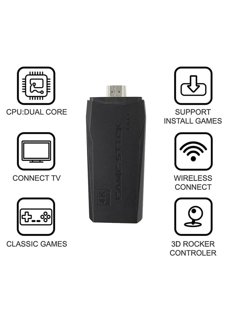 M8 Retro Game Console, Built-in 10000+ Games, Wireless 4K HDMI Plug and Play Video Game Stick, 2 Wireless Gamepads - Image 4