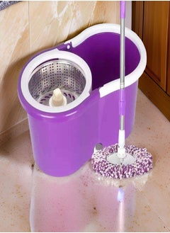 ECO PLAST eco Plast Classic Spin Mop and Bucket Set with Stainless Steel Handle & Strainer, 360-Degree Rotating Head, Multicolor  - Image 3