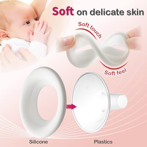 Nenesupply 21mm Soft Flange Compatible with Medela Breast Pump Parts Replace 21mm Flange for Medela Accessories Compatible with Pump in Style Parts Symphony Swing Harmony Pump and Personalfit Flex - Image 5