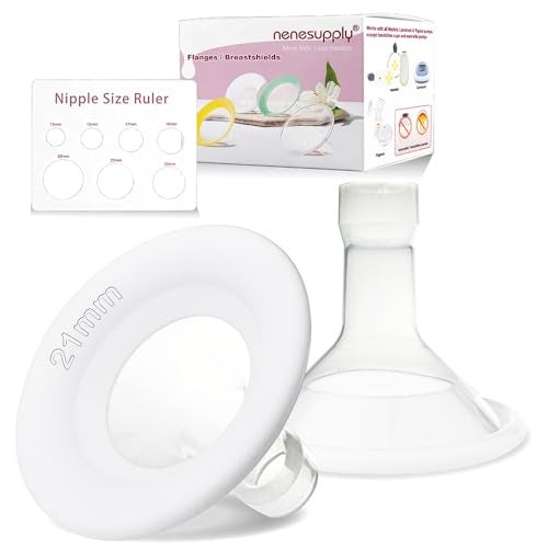 Nenesupply 21mm Soft Flange Compatible with Medela Breast Pump Parts Replace 21mm Flange for Medela Accessories Compatible with Pump in Style Parts Symphony Swing Harmony Pump and Personalfit Flex - Image 1