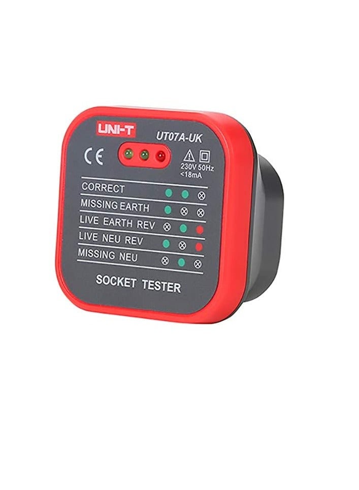 UNI-T UT07A, Socket Tester 230VAC  - Image 1