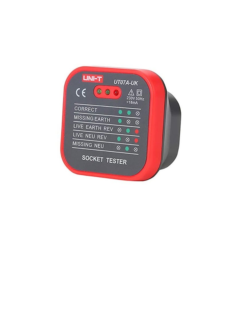 UNI-T UT07A, Socket Tester 230VAC  - Image 2