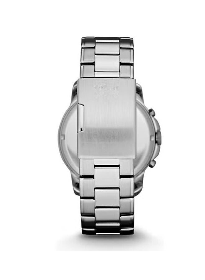 FOSSIL Men's Waterproof Stainless Steel Chronograph Wristwatch - Silver -FS4736 - Image 3