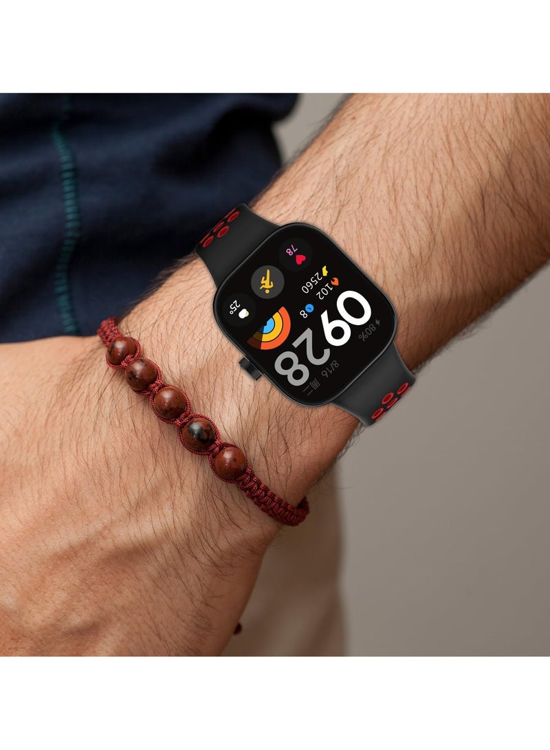 Compatible with Redmi Watch 4/Xiaomi Smart Band 8 Pro Bands Soft And Durable Band Smart Watch Accessories (Black) - Image 4