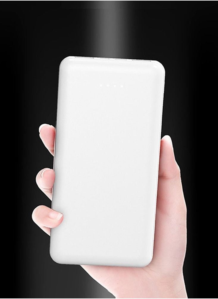 JEEJPV 10000mAh power bank portable charger Type-C input/output compatible with iPhone. Samsung. Huawei. Xiaomi.white  - Image 5