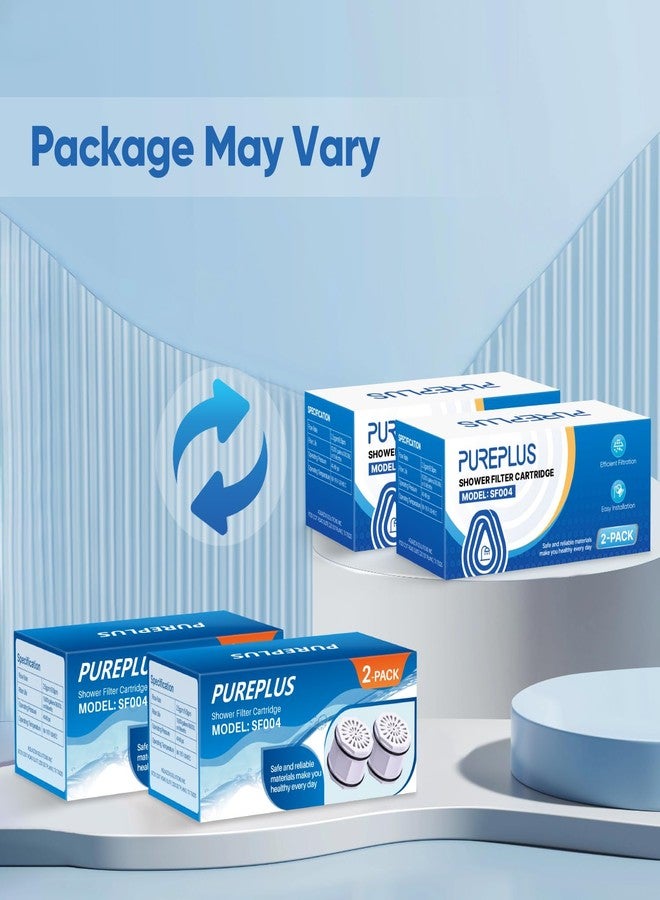 Pure Plus PUREPLUS WHR-140 Shower Head Filter Cartridge, Replacement for Culligan WSH-C125, HSH-C135, ISH-100, HSH-BN135, S-H200-C, S-H200-BN, S-W100-C Advanced KDF WTR Filtration & Consistent Water Flow, 4Pack - Image 2