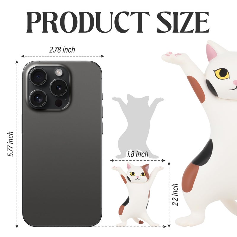 ATHAND Dancing Cats Pen Holder For Desk, Cat Pencil Holder, Cute Cat Figures, Interesting Cat Gifts for Cat Lovers,Home Decoration Ornaments, Funny Desk Decor(Multicolor) - Image 5