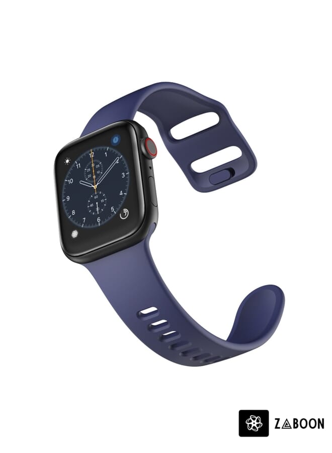 Zaboon Watch Band For Apple Wacth 5/4 40mm & 3/2/1 38mm Silicone (Blue) - Image 4