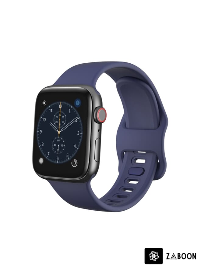 Zaboon Watch Band For Apple Wacth 5/4 40mm & 3/2/1 38mm Silicone (Blue) - Image 2