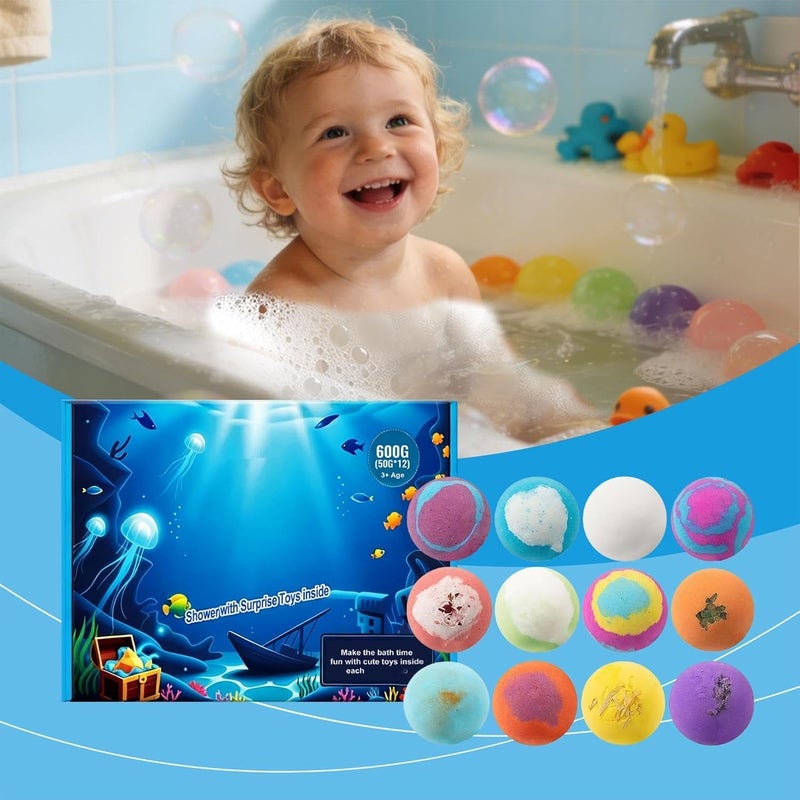 Bulle de Douche | Cadeau Doux de Fête Avec Jouet Surprise Intérieur | Mousse de Bain Relaxante et Pétillante - pour Garçons Filles Ados Femmes Mères Fête Anniversaire Hôtel Salle de - Image 2