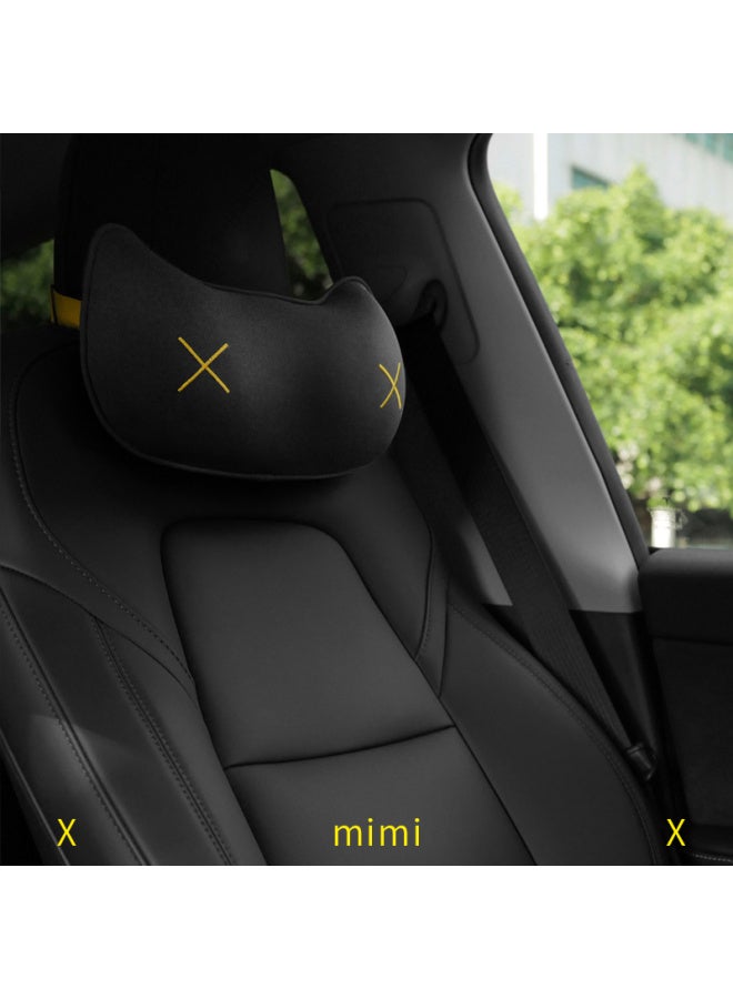 Bbdd Car Mimi Headrest, Neck Support Pillow, Breathable Memory Foam Seat Cushion, Car Accessory, Light Gray Headrest - Image 2