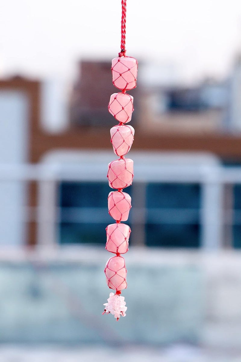 Crocon Rose Quartz Chakra Tree of Life, Crystal Tree - Handmade Gemstone Tree, Feng Shui Tree, Crystal Decoration, Artificial Tree, Spiritual Gift, Money Tree Bonsai, Rose Quartz Tumble Hanging - Image 5
