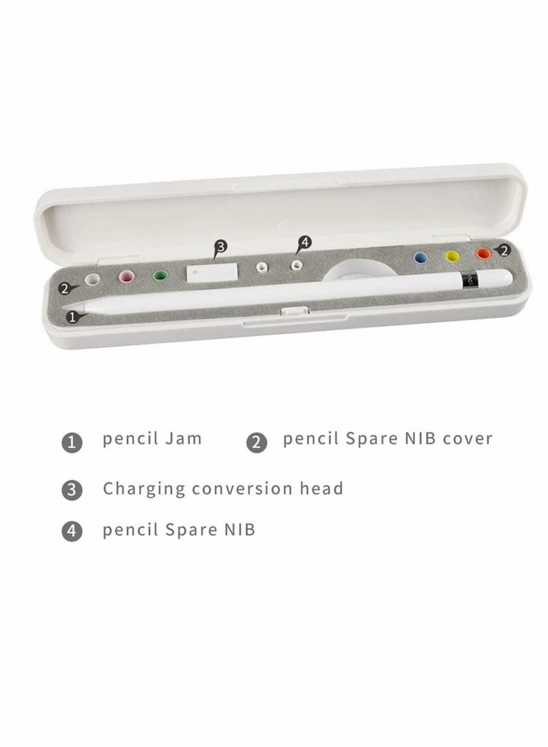 Excefore Stylus Case Holder, Compatible with Apple Pencil 1st, 2nd Generation, with Storage Slots for Extra Tips, Caps, and Charging Adapter for Stylus without Cover (Stylus & Accessories Not Included)  - Image 2