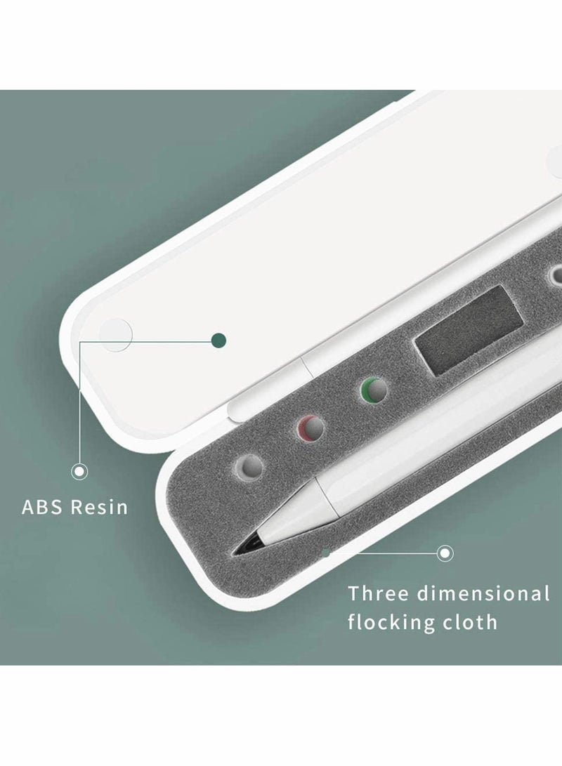 Excefore Stylus Case Holder, Compatible with Apple Pencil 1st, 2nd Generation, with Storage Slots for Extra Tips, Caps, and Charging Adapter for Stylus without Cover (Stylus & Accessories Not Included)  - Image 4