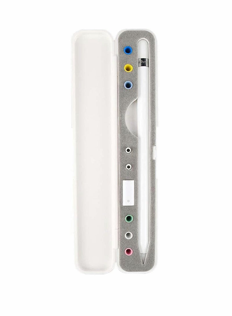 Excefore Stylus Case Holder, Compatible with Apple Pencil 1st, 2nd Generation, with Storage Slots for Extra Tips, Caps, and Charging Adapter for Stylus without Cover (Stylus & Accessories Not Included)  - Image 1