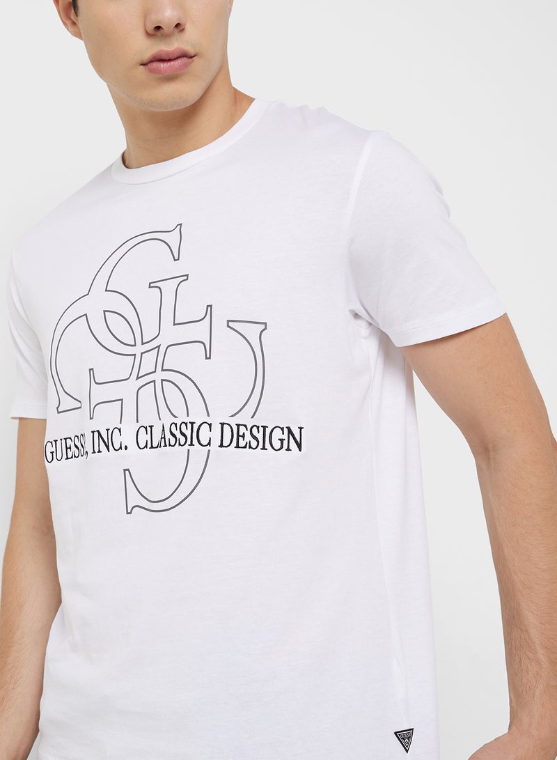 GUESS Printed Short Sleeve Crew Neck T-Shirt  - Image 3