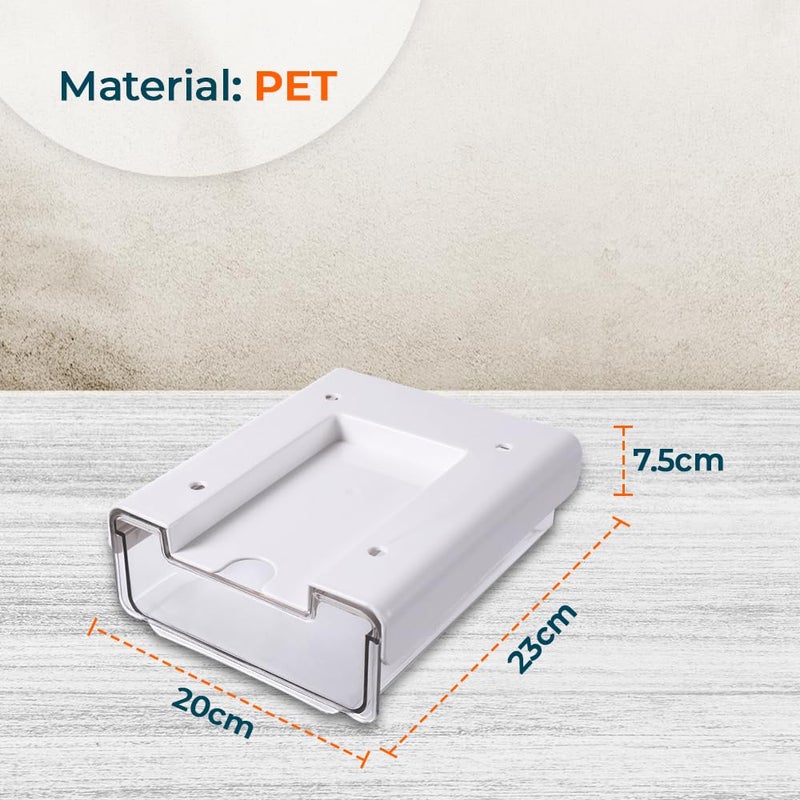 Kuber Industries Kuber Industries Bottom Layer Large Drawer Storage BoxPlastic Cabinet Box For StorageWhite  - Image 5