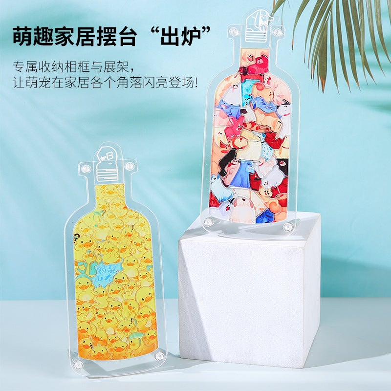 Acrylic Puzzle With Frame, Cute Pets Like Cats, Rabbits, Pigs, Ducks, Dogs, Cartoon Anime Educational Puzzles - Image 4