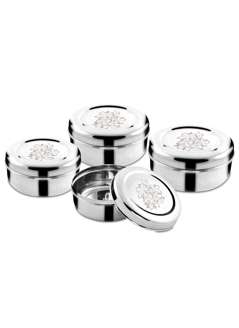 Classic Essentials - Classic Essentials Stainless Steel Bowl Set, 4-Pieces, Silver - Image 1
