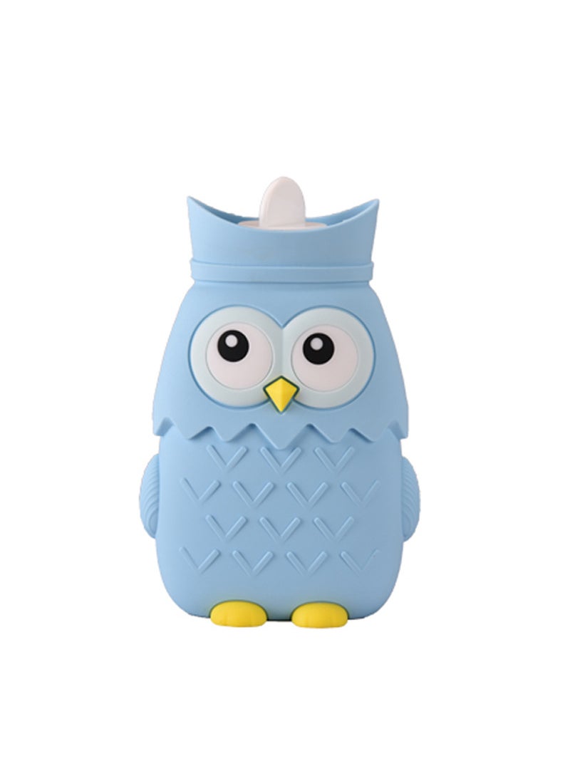 Generic Cute Carrot Mini Pineapple Silicone Microwaveable Hand Warmer Owl blue 