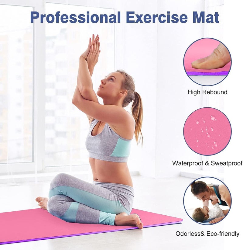 WErFIT TPE Yoga Mat with Carry Bag for men & women | Size: 2 X 6 Feet, Extra Thick 10mm, TPE Material | Exercise mat for Home Workout | Gym Mat for Fitness Pilates and Meditation, Anti Tear, Anti Slip - Image 5