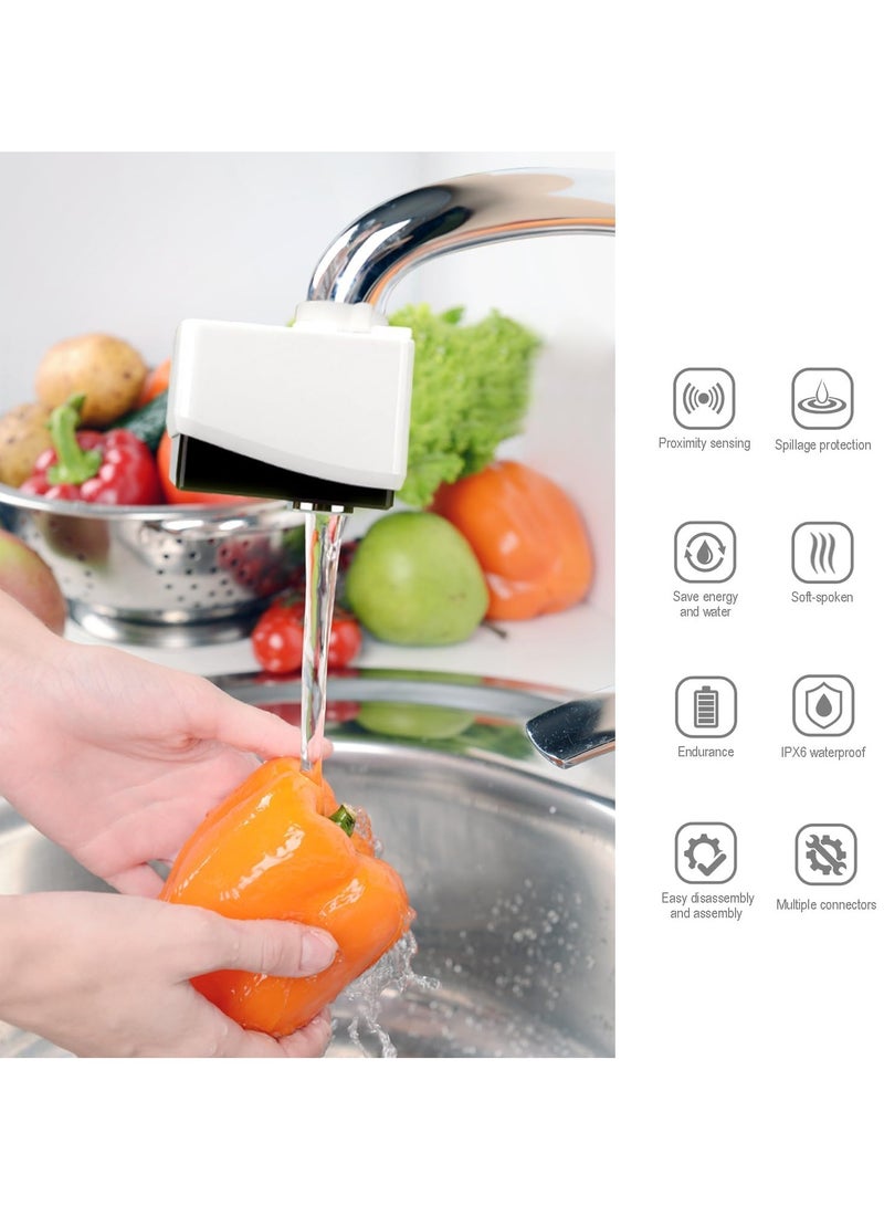 SOLARAE Autowater Lite Touchless Faucet Adapter - Automatic Motion Sensor for Kitchen & Bathroom Sinks, IPX6 Waterproof - Image 2