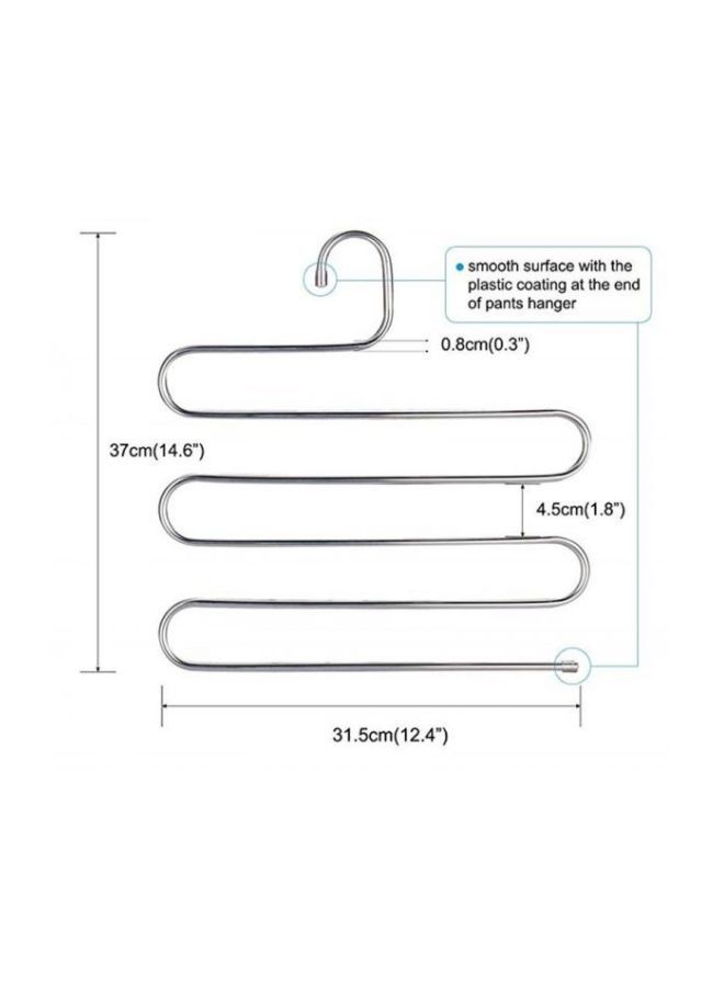 نيبمينينت طقم منظم خزانة بـ5 طبقات مكون من قطعتين فضي 37x31.5سنتيمتر - Image 2