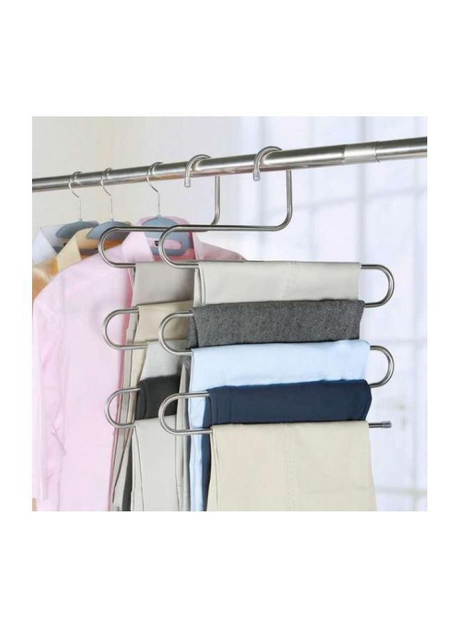 نيبمينينت طقم منظم خزانة بـ5 طبقات مكون من قطعتين فضي 37x31.5سنتيمتر - Image 3