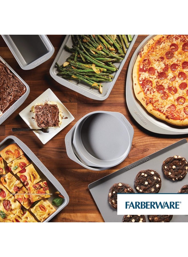 Farberware - Farberware GoldenBake Bakeware Nonstick Baking Pans/Cake Pan Set, Round, Insulated, Two 8-Inch, Gray - Image 1