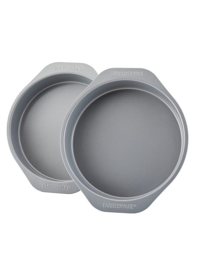 Farberware - Farberware GoldenBake Bakeware Nonstick Baking Pans/Cake Pan Set, Round, Insulated, Two 8-Inch, Gray - Image 1