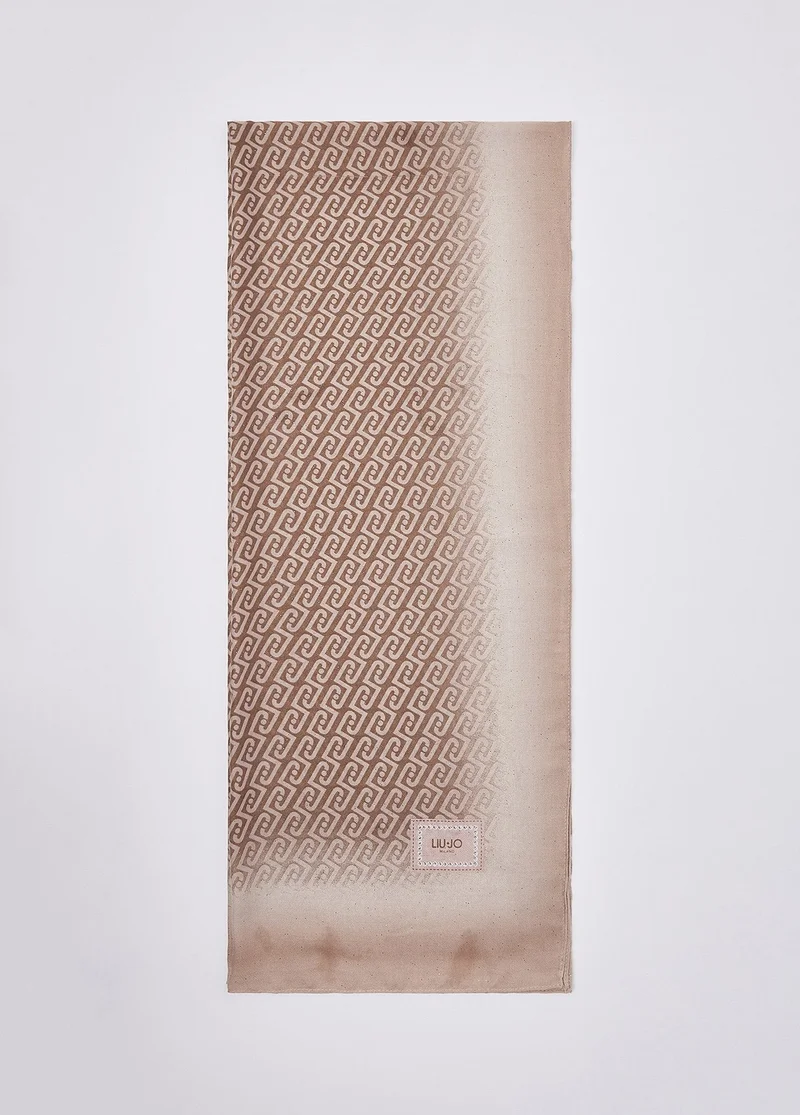 Liu Jo Monogram-print stole