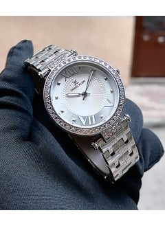 DANIEL KLEIN Silver Steel Strap Women's Wristwatch Waterproof  - Image 1