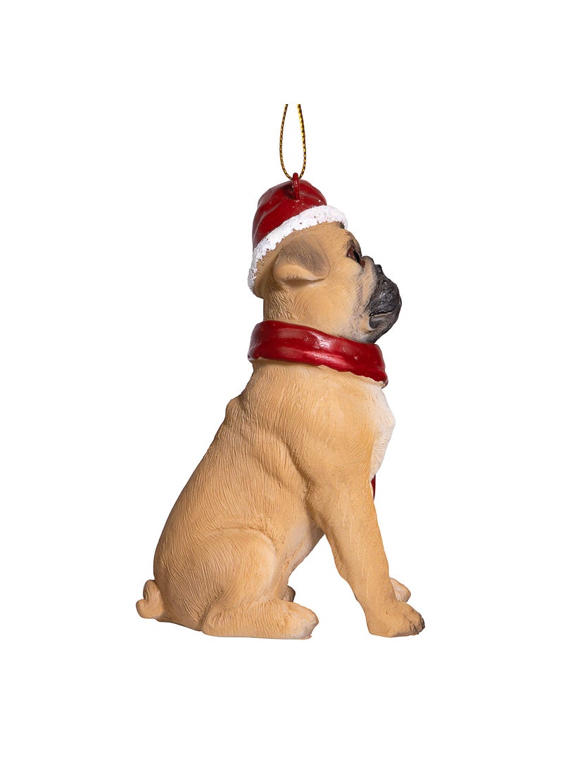 Design Toscano Design Toscano Christmas Xmas Pug Holiday Dog Ornaments  - Image 2