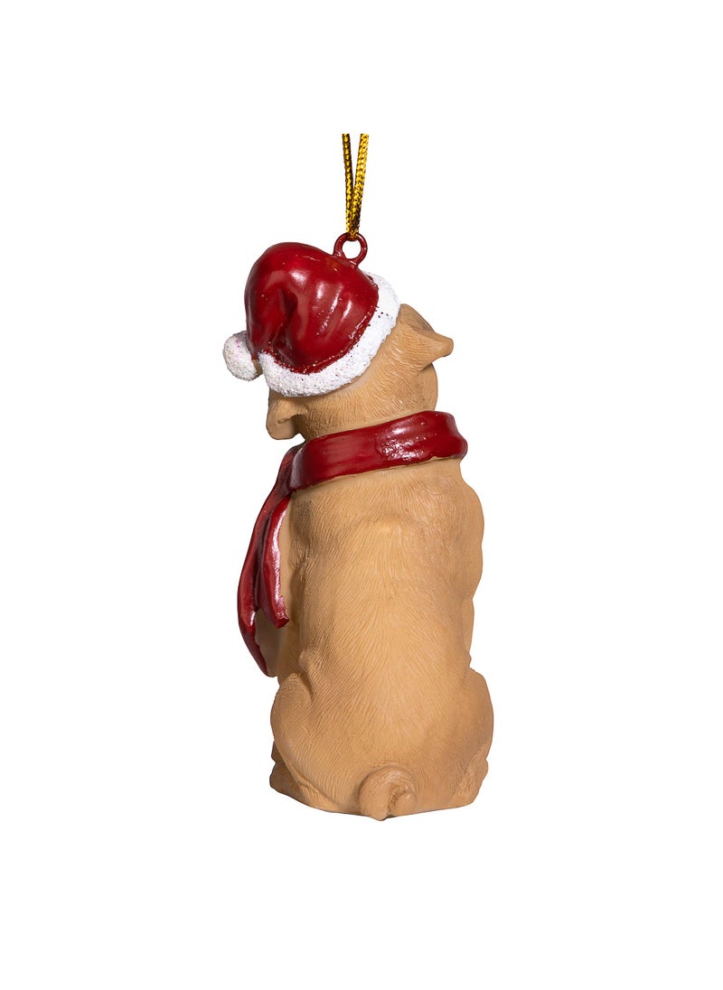 Design Toscano Design Toscano Christmas Xmas Pug Holiday Dog Ornaments  - Image 3