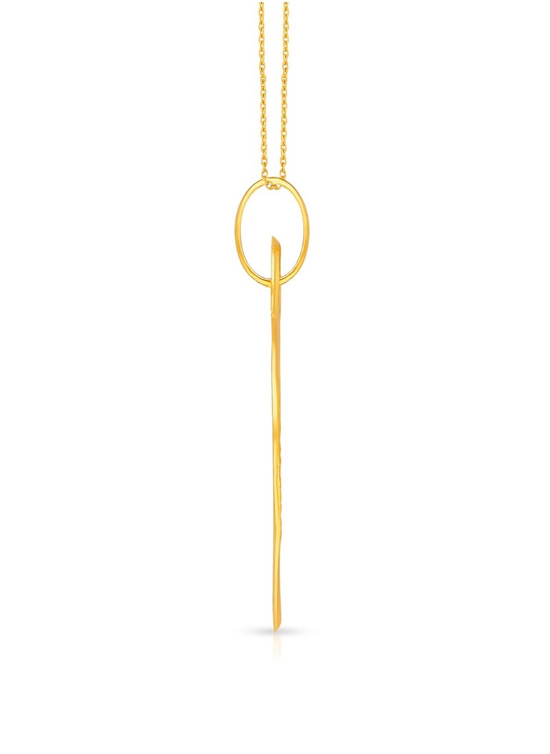 Malabar Gold and Diamonds 22k 916 Purity Gold Pendant for Women EMPN132GY  - Image 3