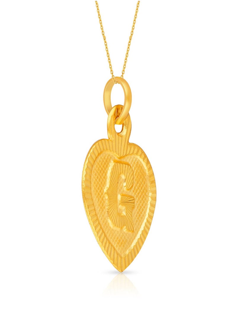 Malabar Gold and Diamonds 22k 916 Purity Gold Pendant for Women EMPN132GY  - Image 2