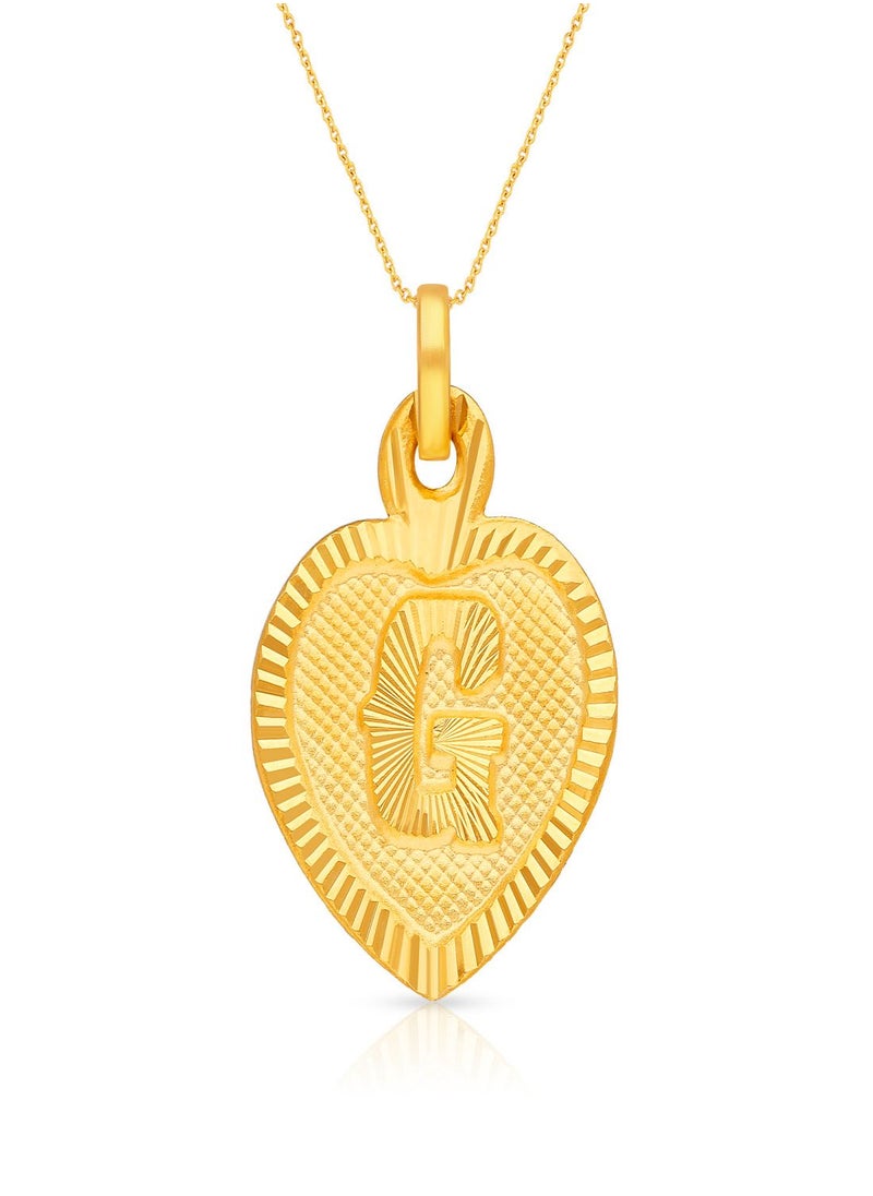 Malabar Gold and Diamonds 22k 916 Purity Gold Pendant for Women EMPN132GY  - Image 1