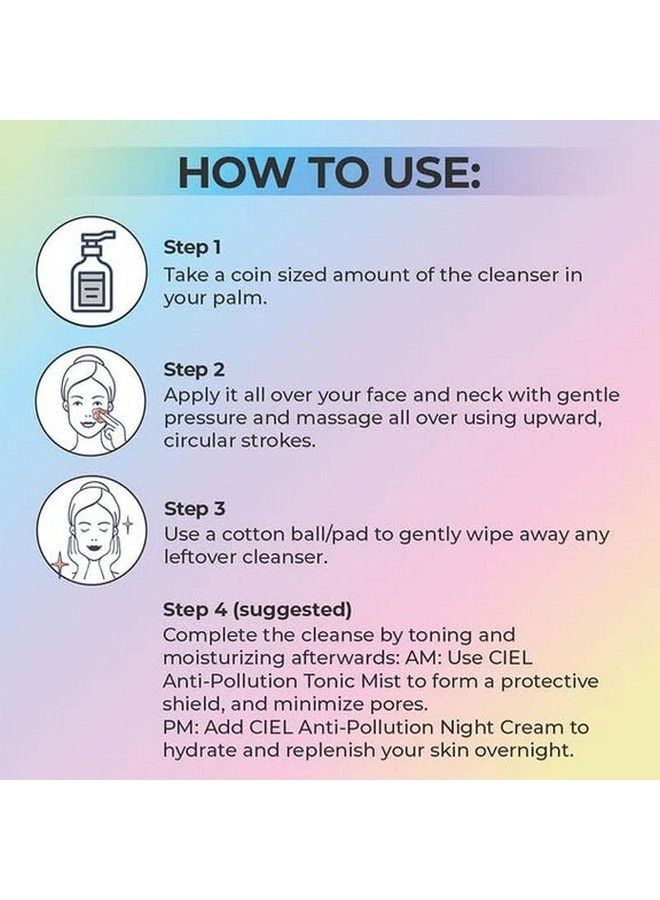 CIEL Daily Detox Gentle Cleanser Sulphate Free; Removes Makeup Softens & Detoxifies For All Skin Types 100Ml - Image 4