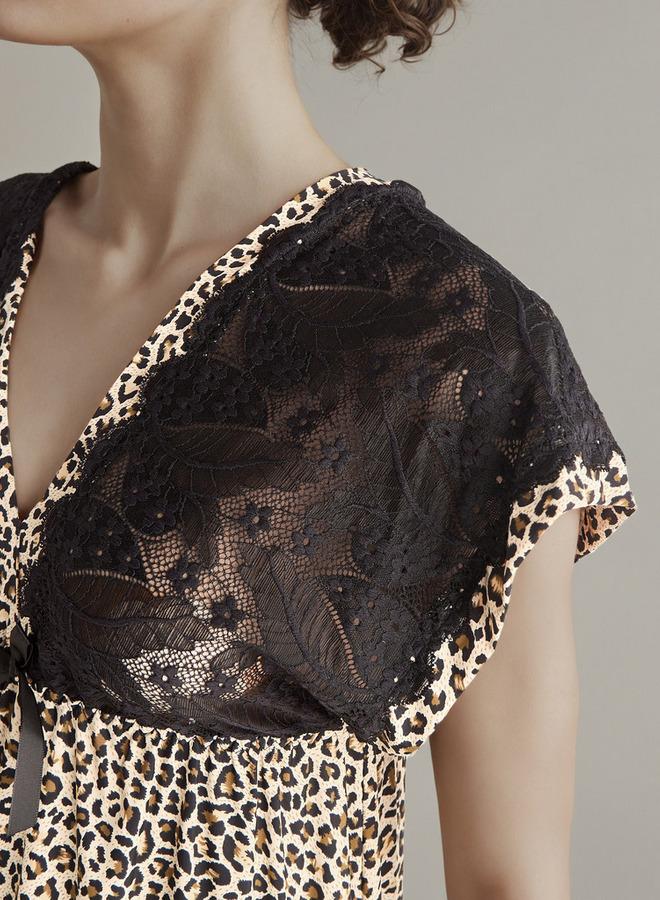 Splash FAV Floral Print Night Gown with Thongs - Image 4