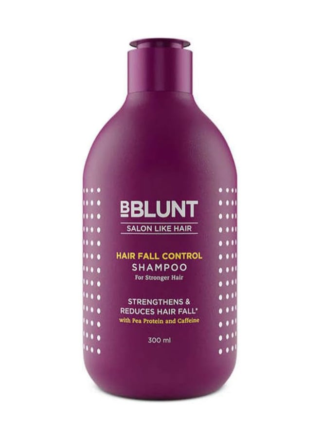 BBlunt Hair Fall Control Shampoo with Pea Protein & Caffeine for Stronger Hair - 300 ml 