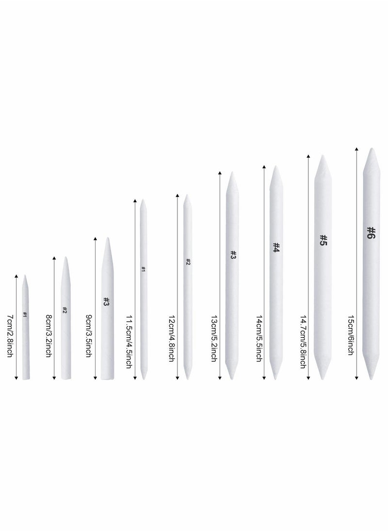 Excefore - Blending Stumps and Tortillions Paper Art Blenders with Sandpaper Pencil Sharpener Pointer for Student Artist Charcoal Sketch Drawing Tools（54 pcs ） - Image 1