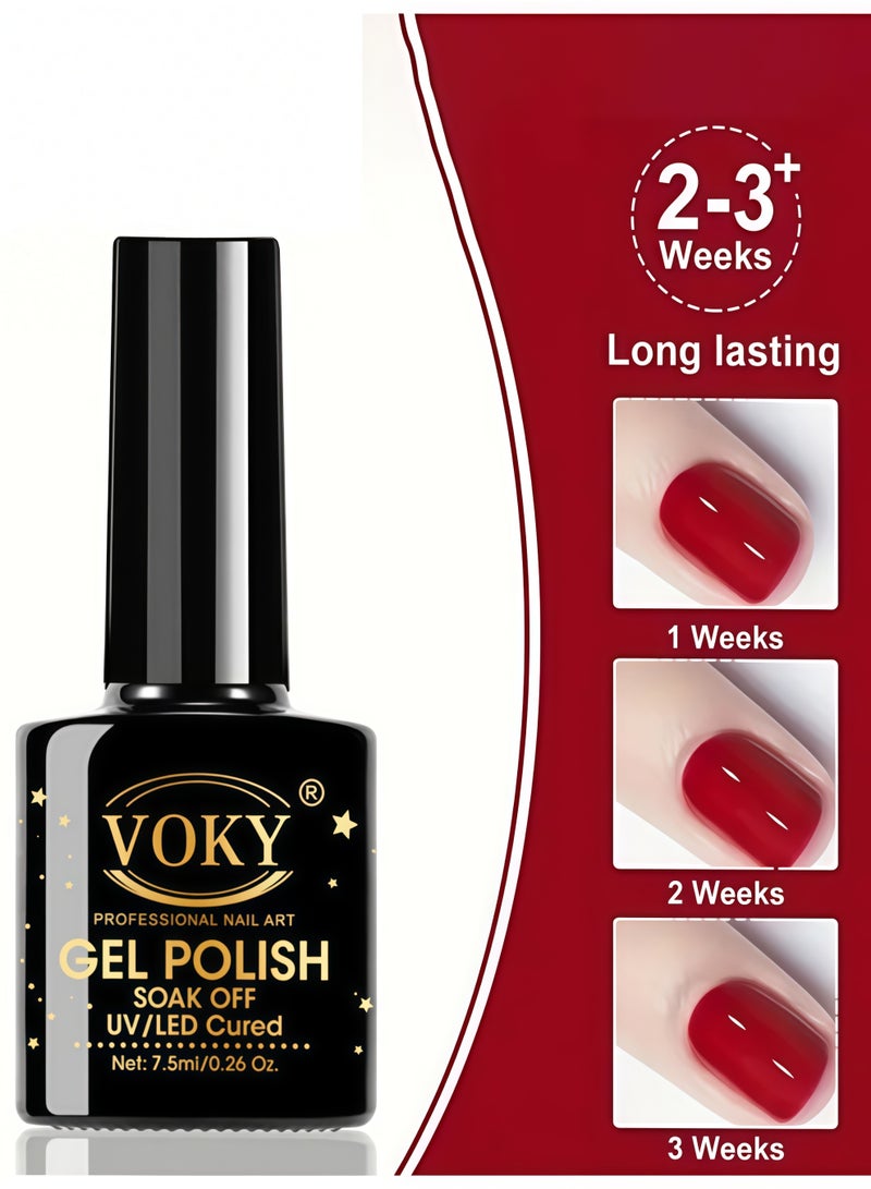 VOKY 24-Piece Nail Polish Set Multicolour,  Fast Drying and Long Lasting Color Nail Art DIY Home Manicure Gift for Women - Image 4