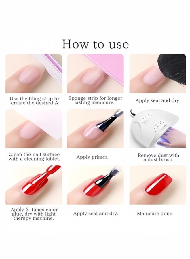 VOKY 24-Piece Nail Polish Set Multicolour,  Fast Drying and Long Lasting Color Nail Art DIY Home Manicure Gift for Women - Image 3